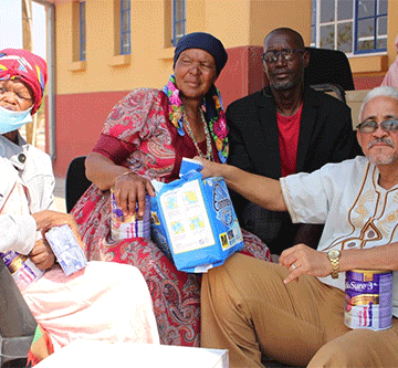 Pensioner cares for physically-challenged woman