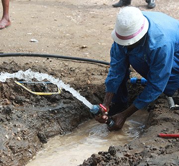 Windhoek water pipeline fixed