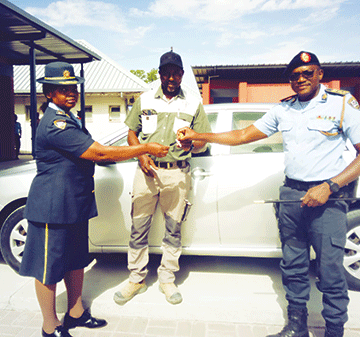 Oshana commander avails his car to fight crime