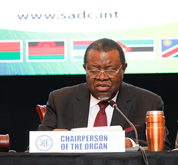 presidency 3 Geingob reiterates peace and security for SADC