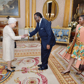 Geingob and Katjavivi share fond memories of Elizabeth II