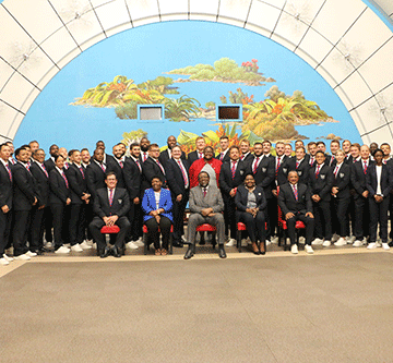 President sends off rugby team