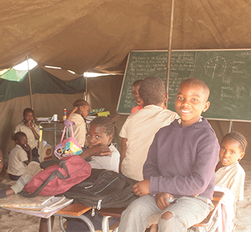 Makeshift Rundu school to get permanent structure