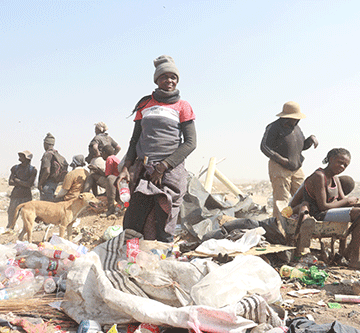 Residents turn to dumpsite 