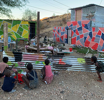 Adding colour and life to shacks