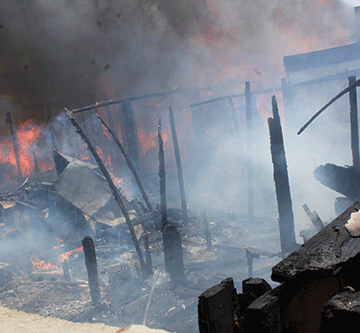 Mother, children die in shack fire