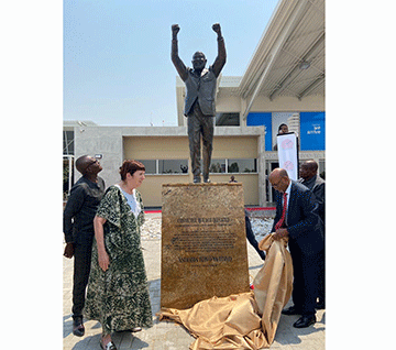 Ya Toivo immortalised at Ondangwa airport