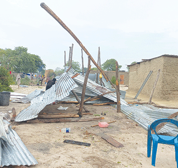 Strong wind, rain wreak havoc in Zambezi