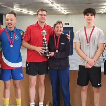 Mrozek, Dreyer crowned table tennis champs