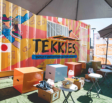 Keeping tekkies tidy… empowering youth through skills training 