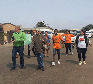 walvis Walvis Bay residents shun drugs march