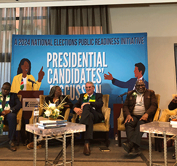 Presidential ‘hopefuls’ square off …Top four parties absent