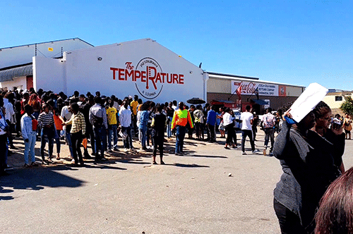 More than   2 000 scramble for six jobs 