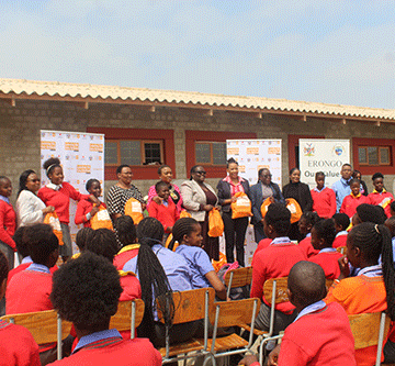 dignity kits UNFPA donates dignity kits in Erongo