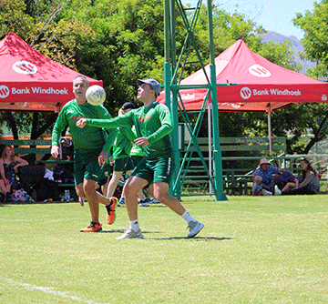 fistball jpg Fistball action in Swakopmund this weekend