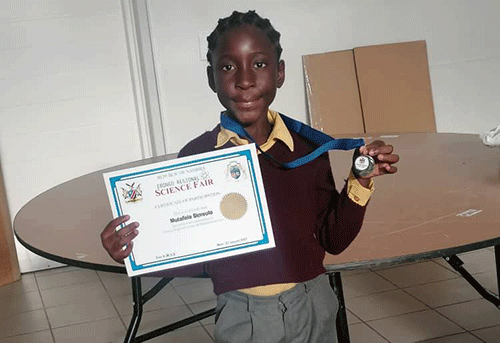 Girl, 8, crafts thermos flask … finding ways to beat the cold