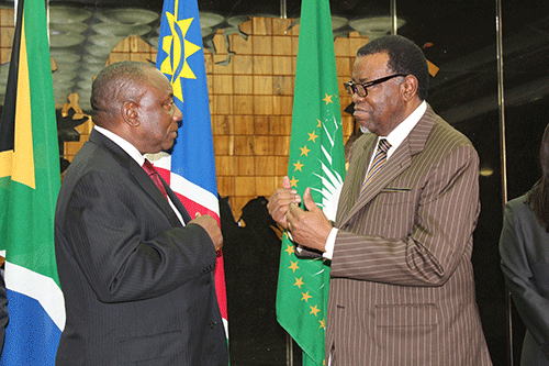 Geingob to host Ramaphosa on Friday