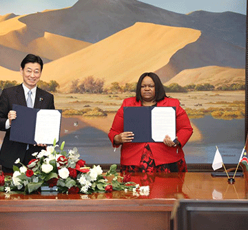 Iipumbu: iilandithomwa yaNamibia hayi tumwa koJapan otayi shongola