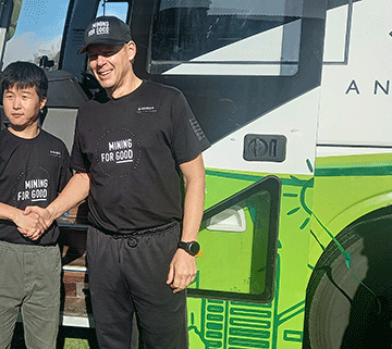 namdeb electrical bus Namdeb unveils electricity-driven bus