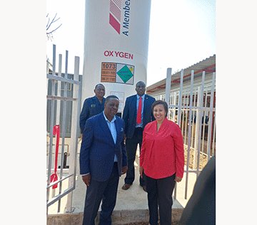 oxygen Gobabis hospital receives oxygen