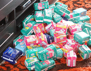 pads VAT abolished on sanitary wear