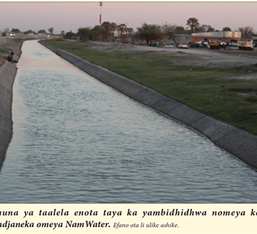 page 12 kundana NamWater ota ka pombela omeya koshitopolwa sha dhengwa kenota