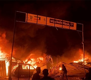 40 killed as Israeli strikes set tents ablaze