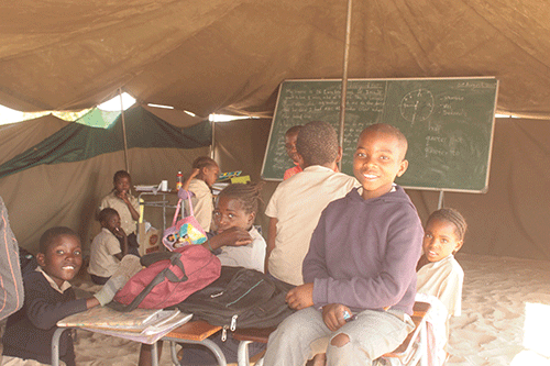 Makeshift Rundu school to get permanent structure
