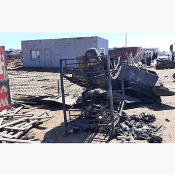 shack fire Omukulupe (73) a pile mondunda