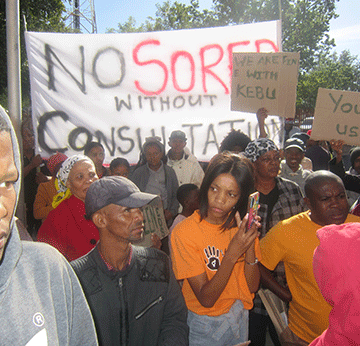 sored Keetmanshoop residents against Sored plans