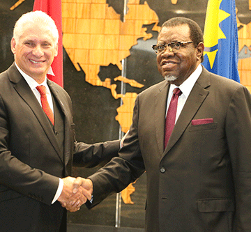 state visit Namibia condemns Cuba terror listing