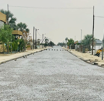 upgrade Oluno’s N$1.8m tarred road nears completion