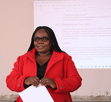 uuvudhiya Oshana takes stock of development