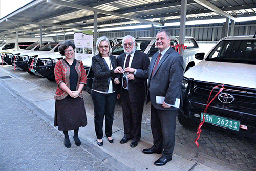 EU gifts government 10 vehicles