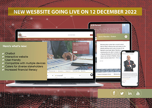website New and interactive website for central bank