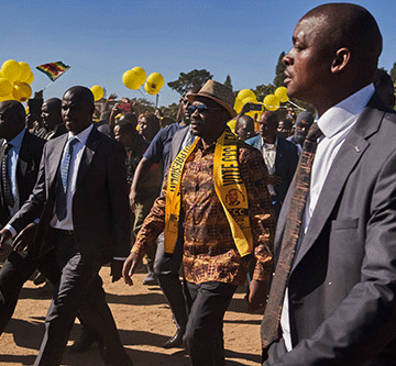 Zimbabwe opposition leader launches election campaign