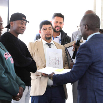 Houses jpg Civil servants receive 28 Goreangab houses