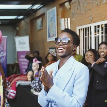 Nyong’o witnesses impact of natural diamonds …came to see what diamonds are doing for the people