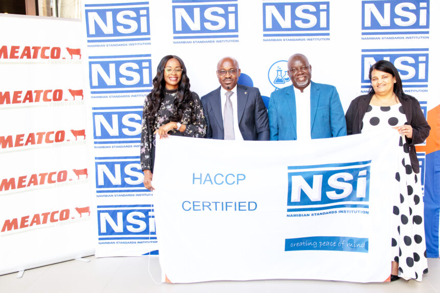 Meatco NCA Meatco NCA ge HACCP sertifikata NCIsa xu go !khō!oa