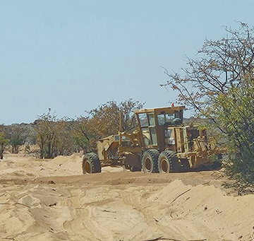 Kunene conservancies block road construction