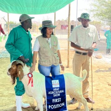 Young farmer Boois steals hearts at Karibib show …empowering women through farming