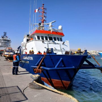 Adamastor diamond mining vessel reaches Lüderitz …set to commence operations in Hottentots Bay