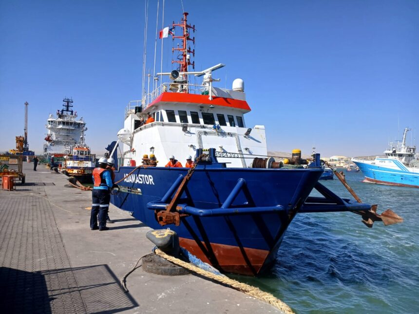 Adamastor diamond mining vessel reaches Lüderitz …set to commence operations in Hottentots Bay