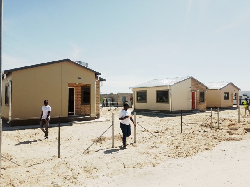 Omuthiya NHE houses near completion