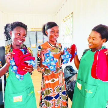 Young women venture into sanitary pad-making