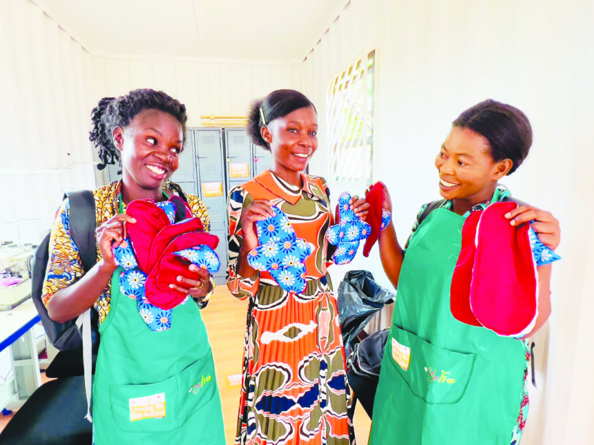 Young women venture into sanitary pad-making