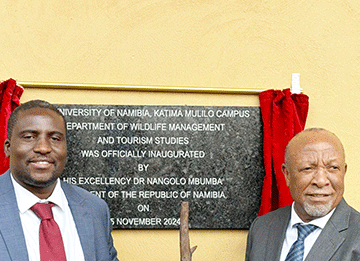 Unam opens N$300 million wildlife training facilities 