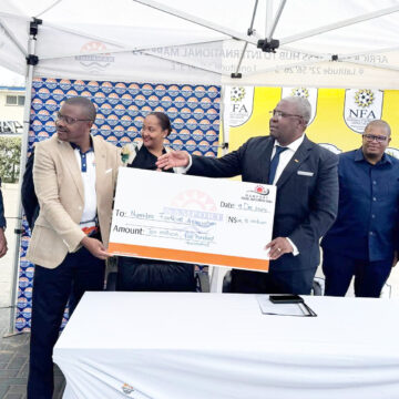 Namport jpg Namport gives N$10.5m for grassroots football