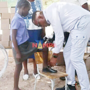 Alois Hashipara gets garden, school shoes