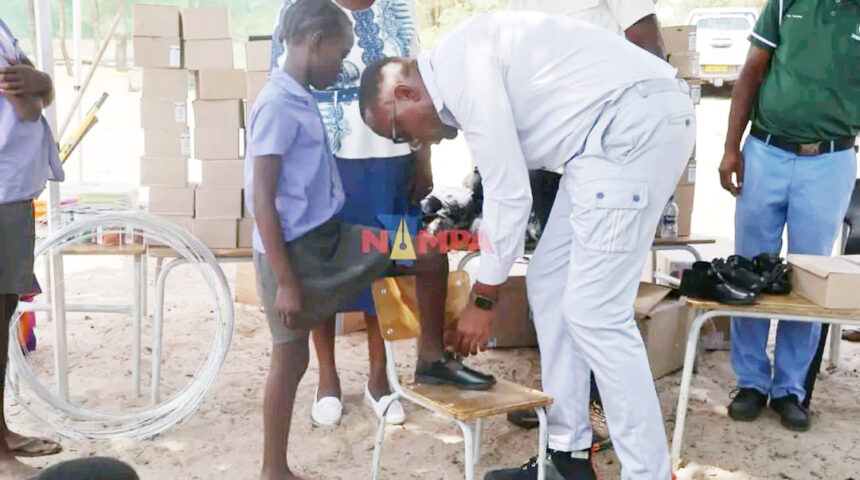 Alois Hashipara gets garden, school shoes